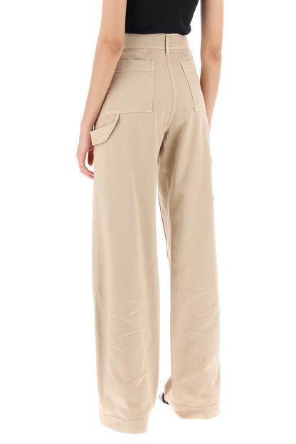 'gd Bull' Cargo Pants With Embroidered Palm Trees  - Beige