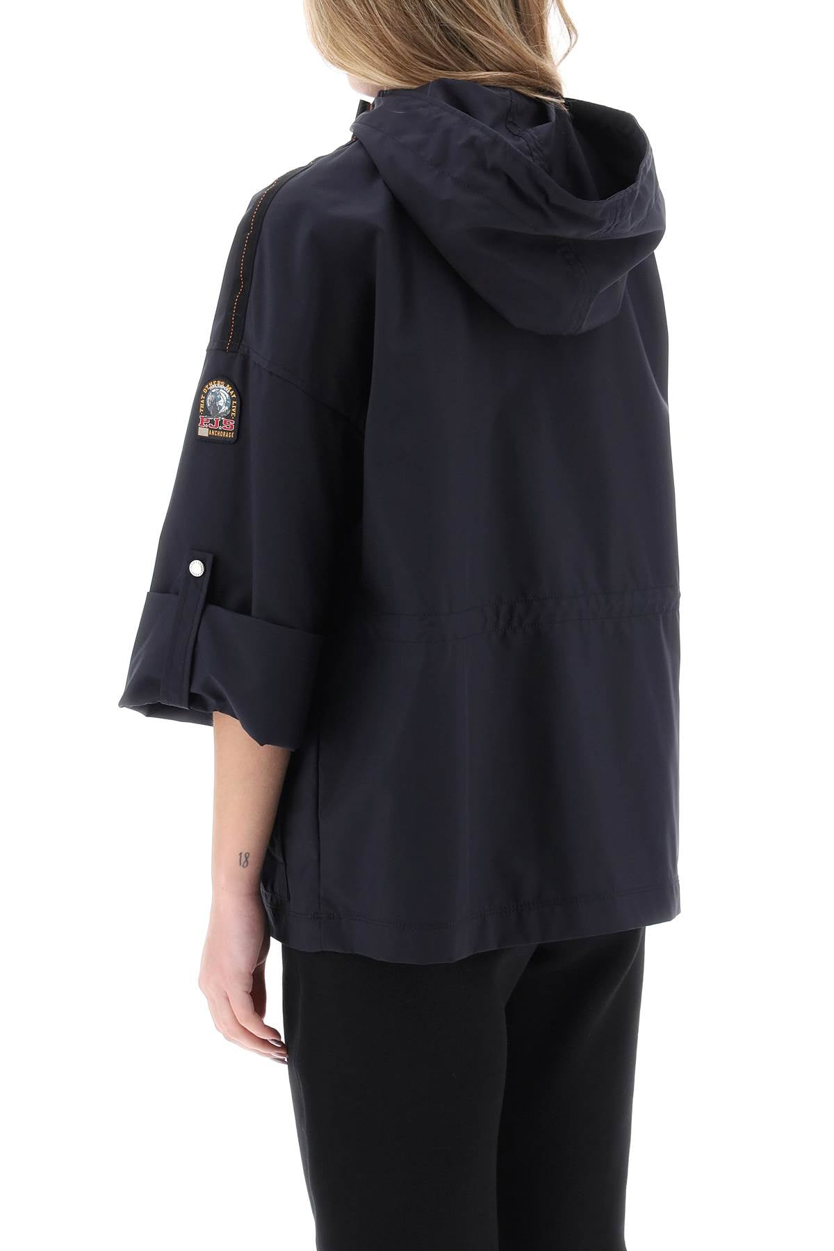 "hailee Hooded Midi Park  - Blue