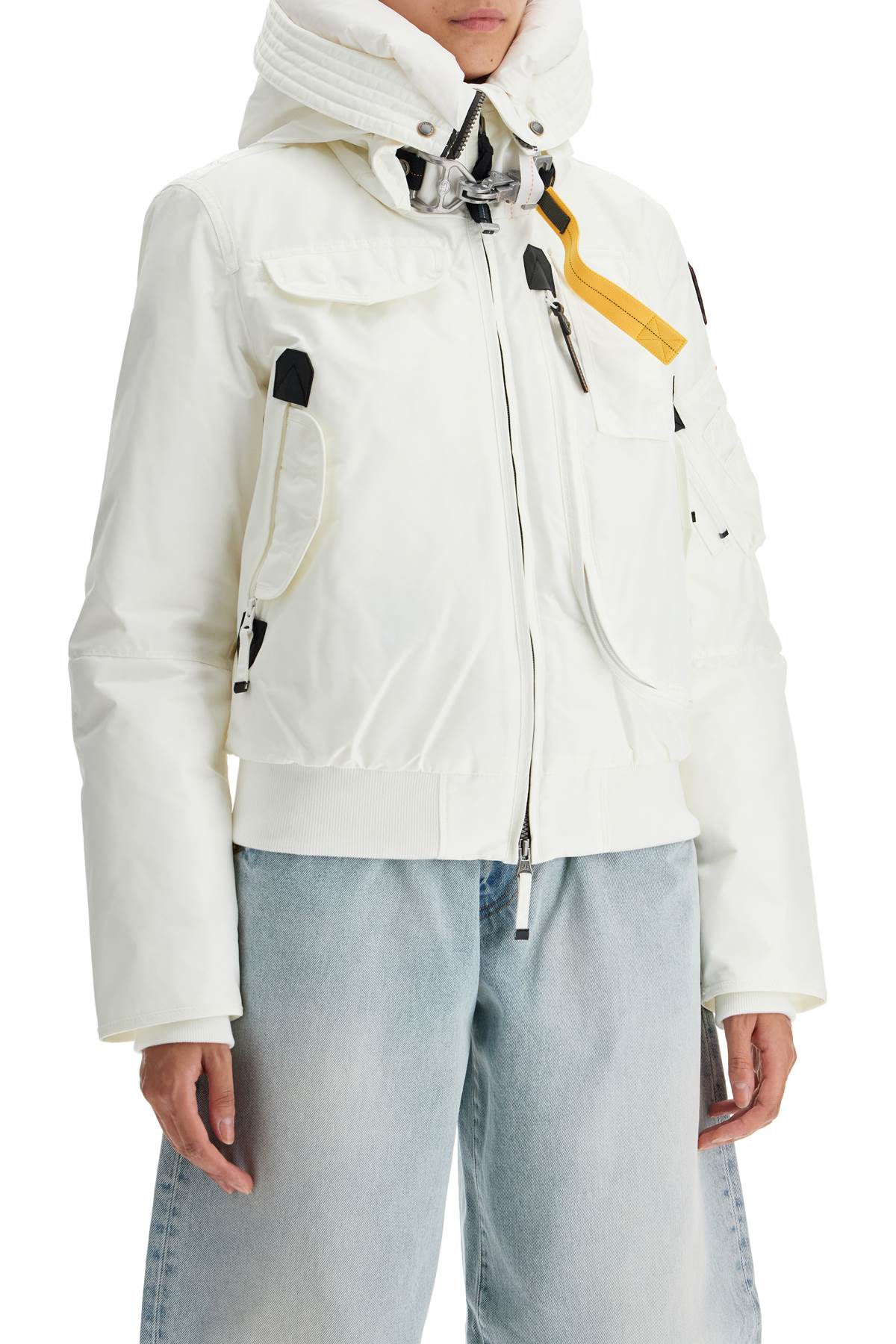 Gobi Bomber Jacket In Oxford Nylon  - White