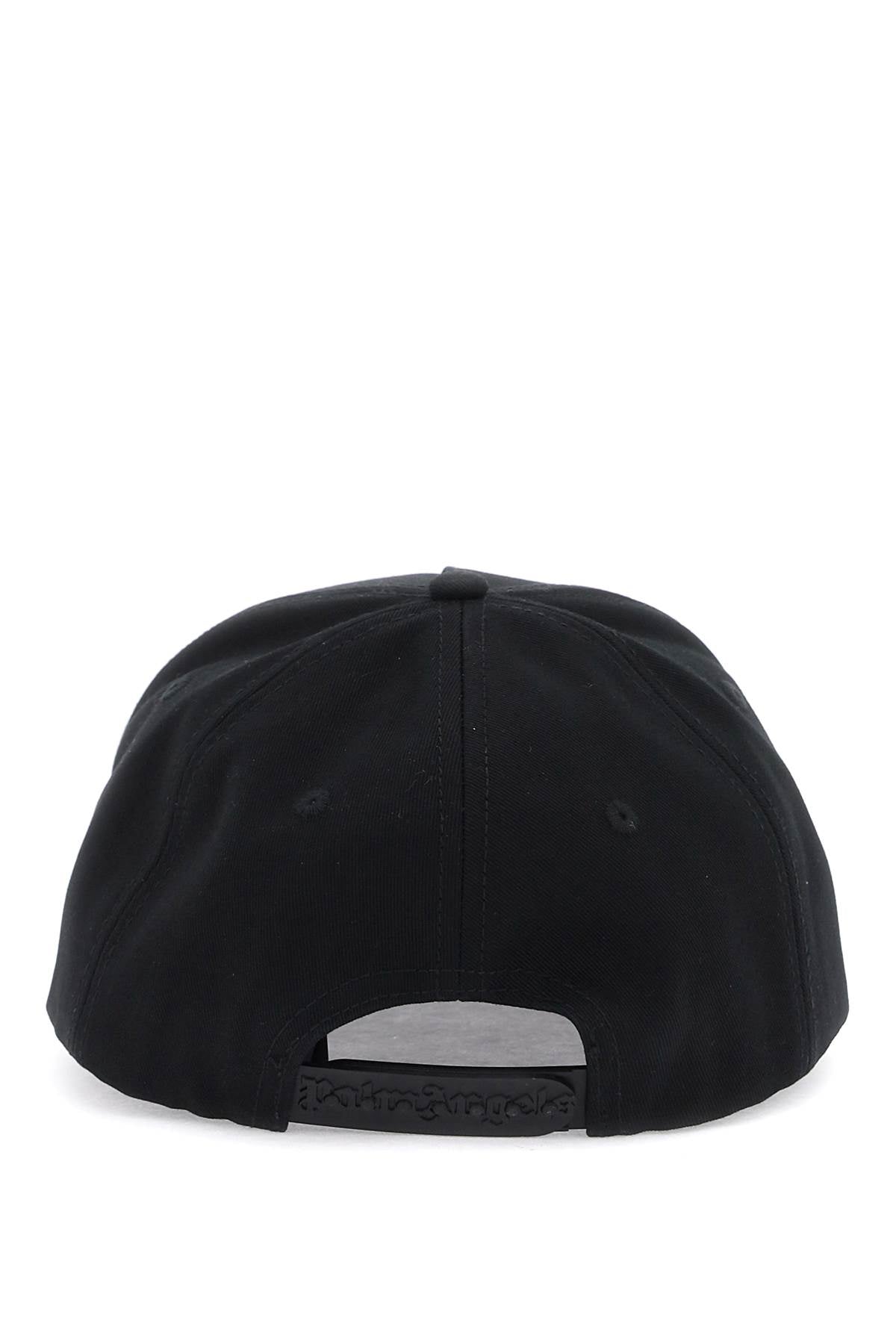 Embroidered Logo Baseball Cap With  - Nero