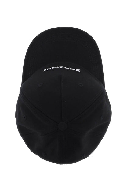 Embroidered Logo Baseball Cap With  - Nero