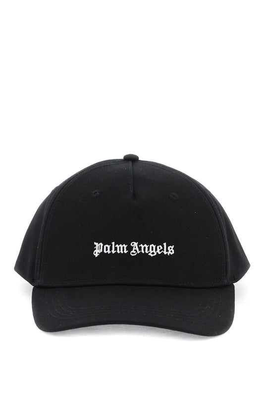 Embroidered Logo Baseball Cap With  - Nero