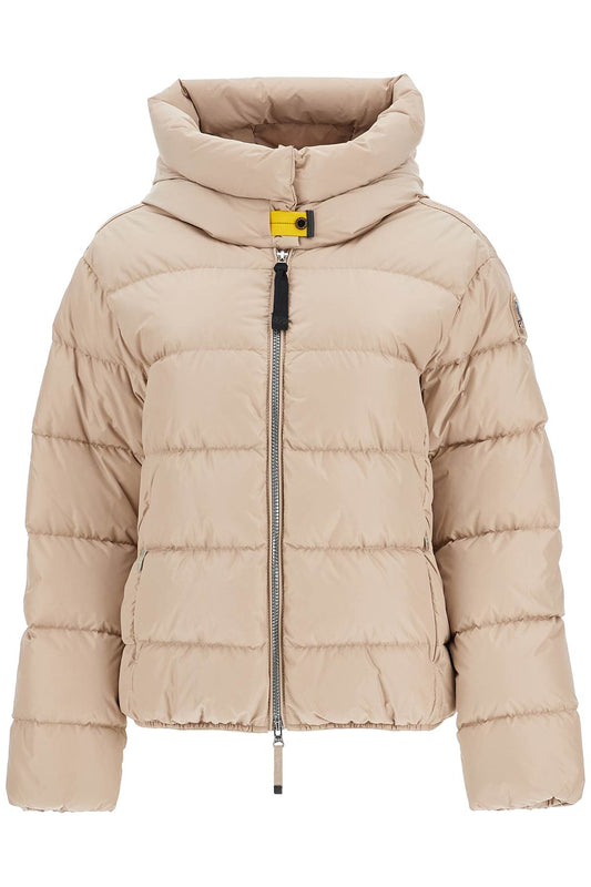 Short Down Jacket With Hood Jinny  - Beige