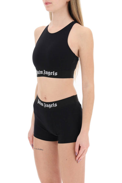 "sport Bra With Branded Band"  - Black