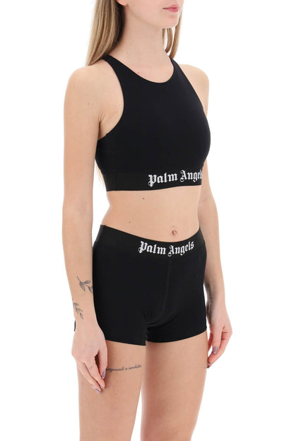 "sport Bra With Branded Band"  - Black