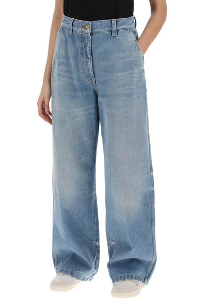 Wide Leg Jeans  - Light Blue