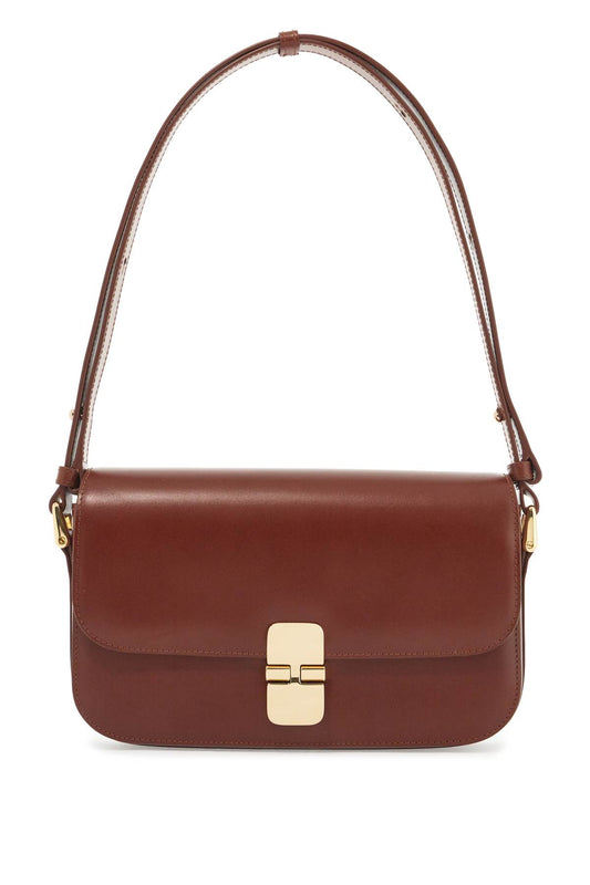 Grace Baguette Bag  - Brown