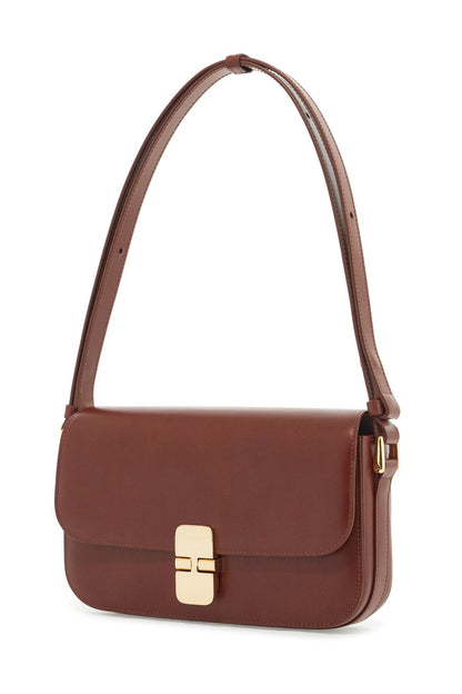 Grace Baguette Bag  - Brown