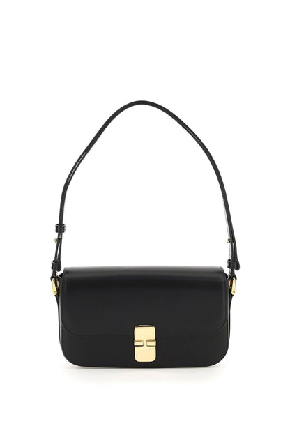 Grace Baguette Bag  - Black