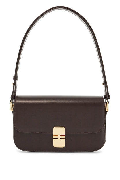 Grace Baguette Bag  - Brown