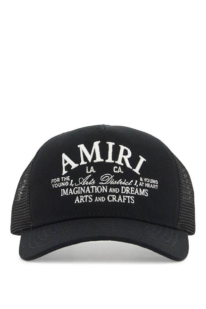 Arts District Embroidered Trucker Hat  - Black