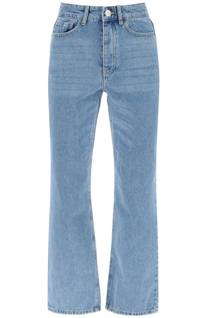 Milium Cropped Jeans In Organic Denim  - Light Blue