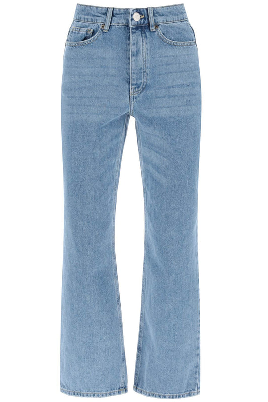 Milium Cropped Jeans In Organic Denim  - Light Blue