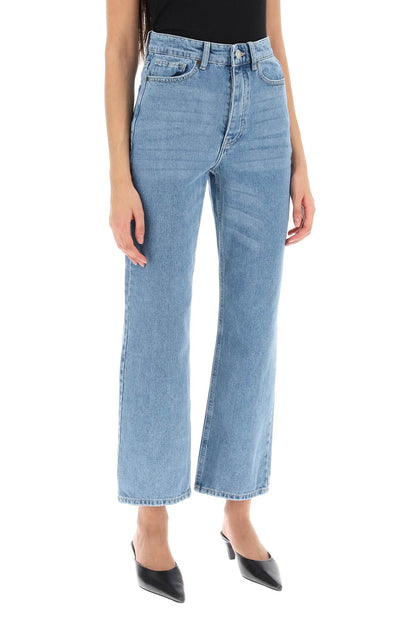 Milium Cropped Jeans In Organic Denim  - Light Blue