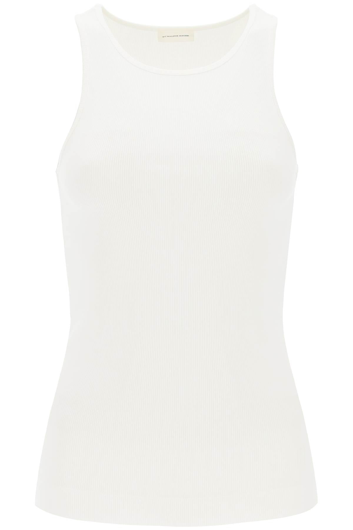 Amani Ribbed Tank Top  - White