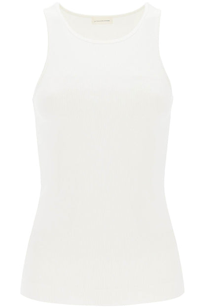 Amani Ribbed Tank Top  - White