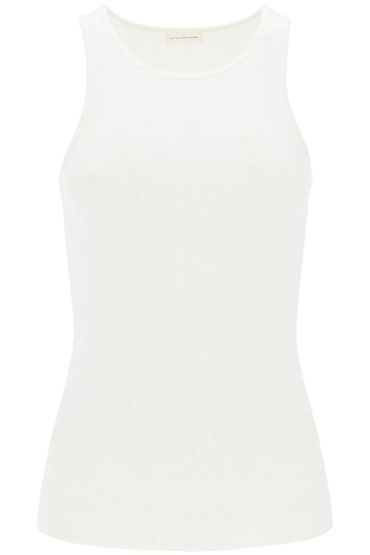 Amani Ribbed Tank Top  - White