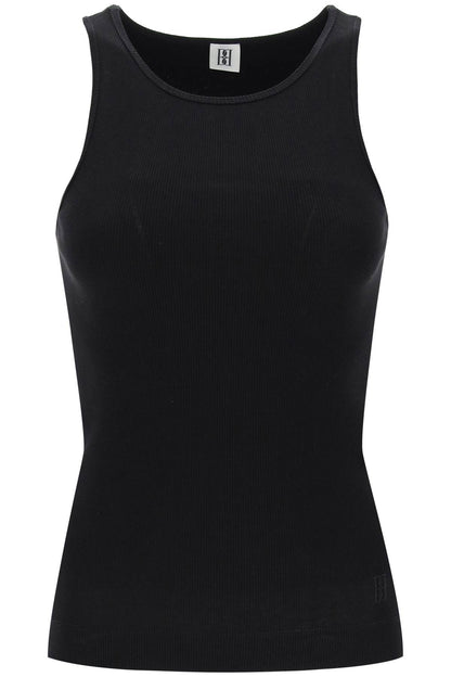 Amani Ribbed Tank Top  - Black