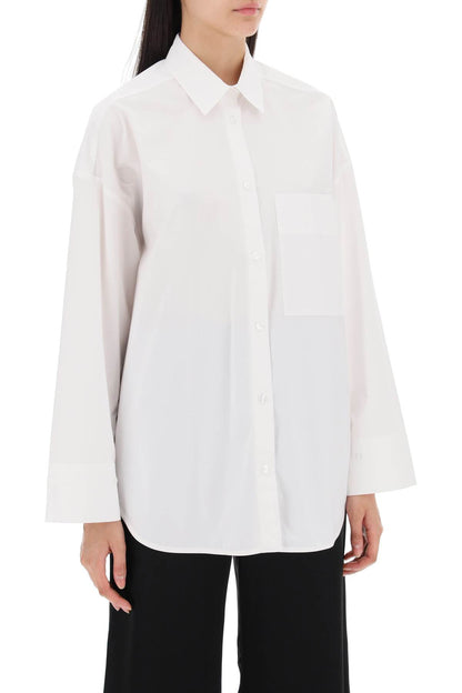 Derris Shirt In Organic Poplin  - White