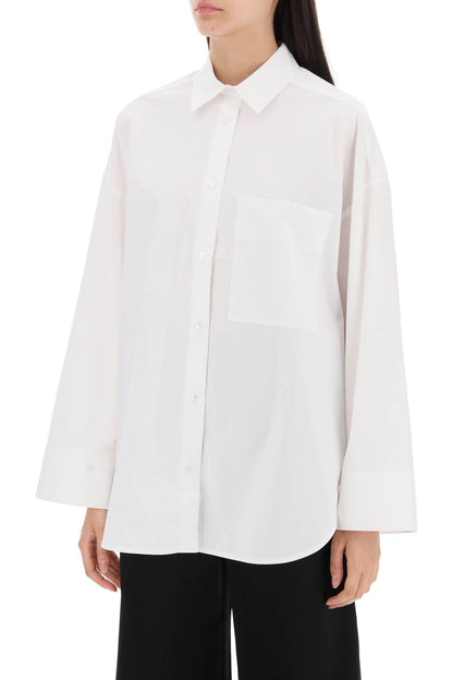 Derris Shirt In Organic Poplin  - White