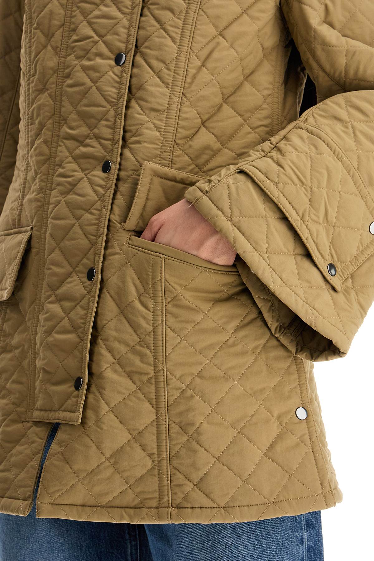 'wivi' Quilted Jacket  - Beige