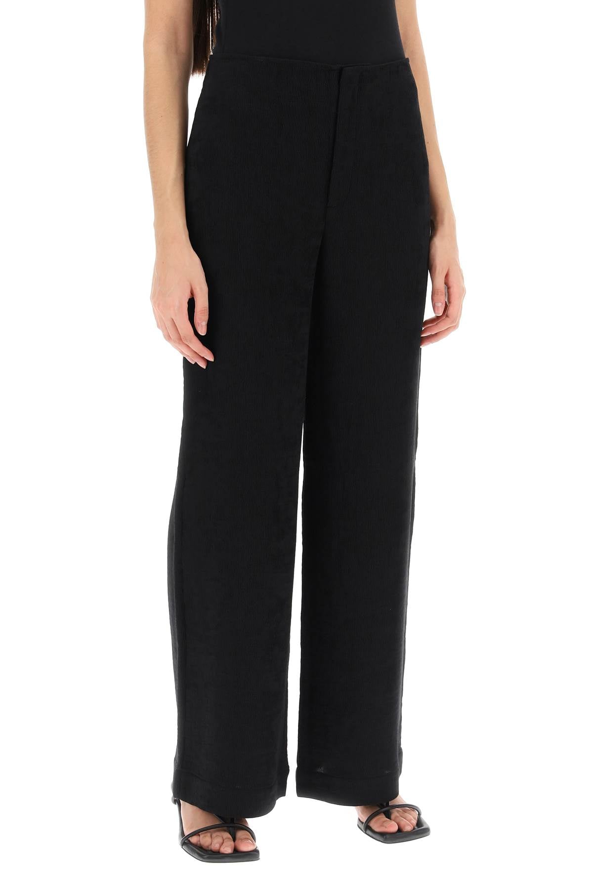 Marchei Wide Leg Pants  - Black