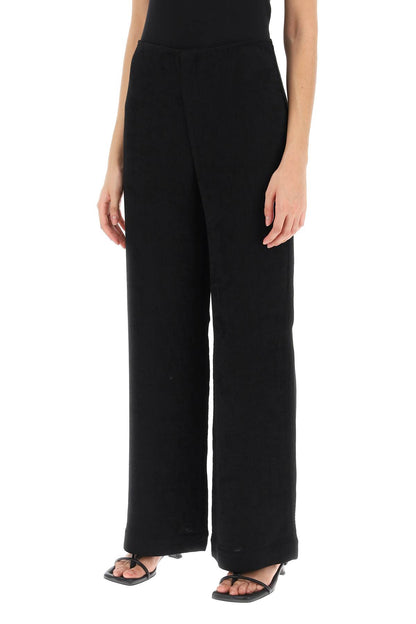 Marchei Wide Leg Pants  - Black