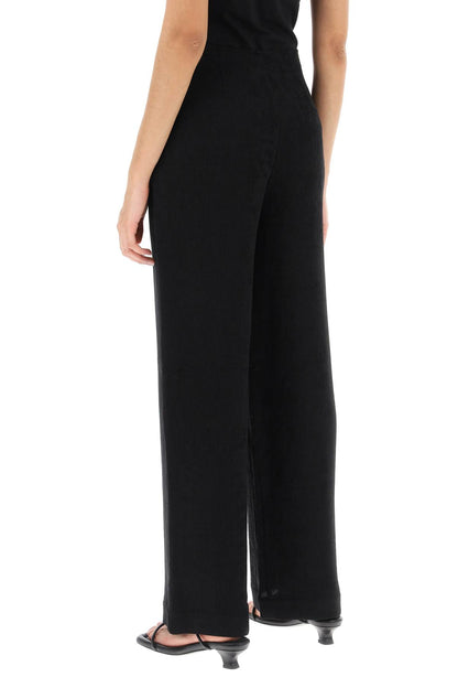 Marchei Wide Leg Pants  - Black