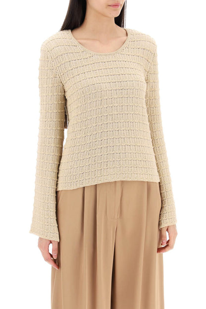 "charmina Cotton Knit Pullover  - Beige