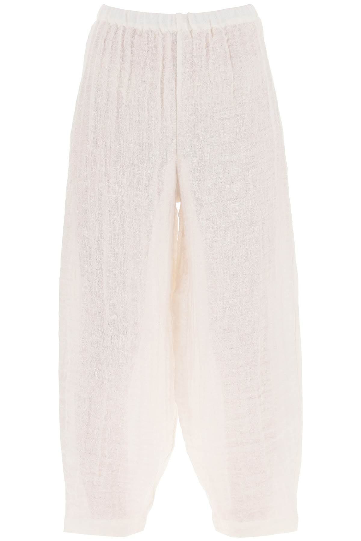 Organic Linen Mikele Pants For  - White