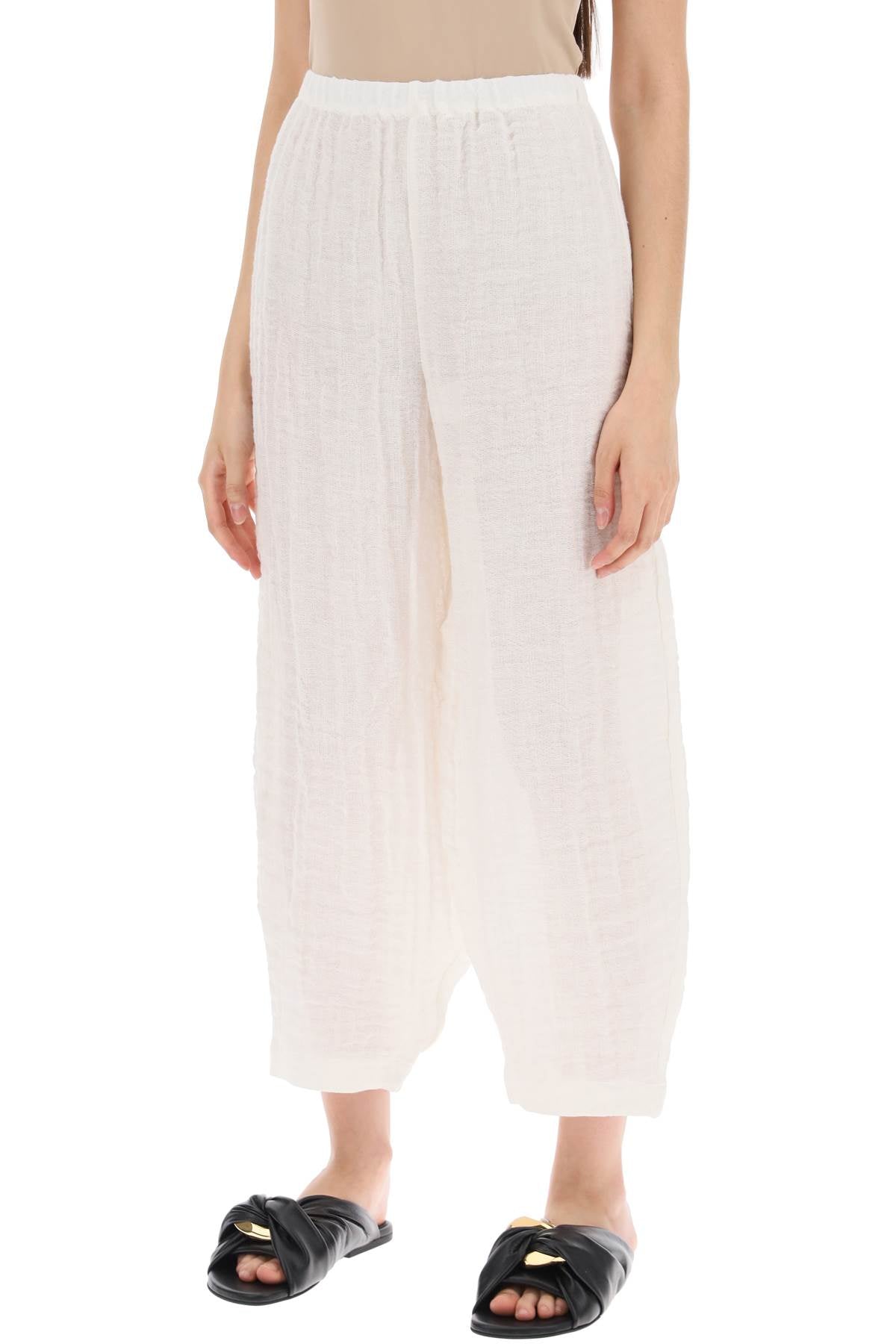 Organic Linen Mikele Pants For  - White