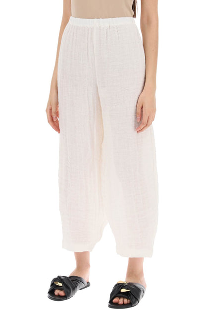 Organic Linen Mikele Pants For  - White