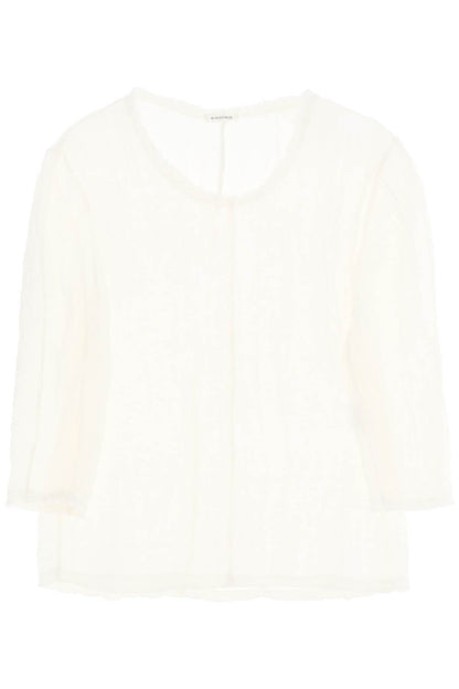 "organic Cotton Mikala Blouse  - White