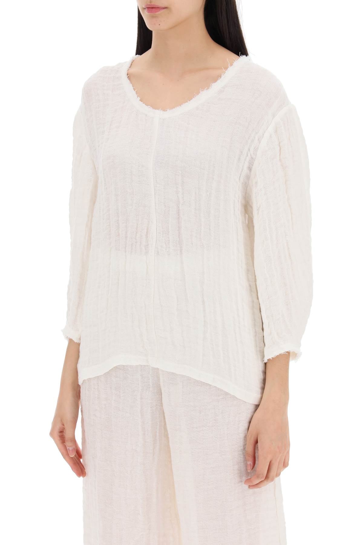 "organic Cotton Mikala Blouse  - White