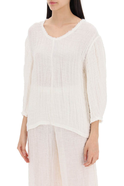 "organic Cotton Mikala Blouse  - White