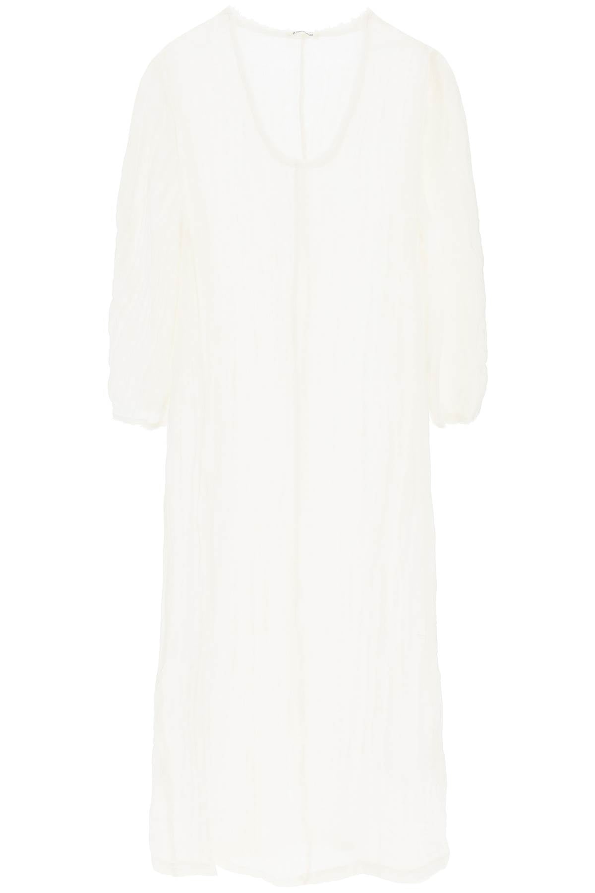 "organic Linen Miolla Dress  - White