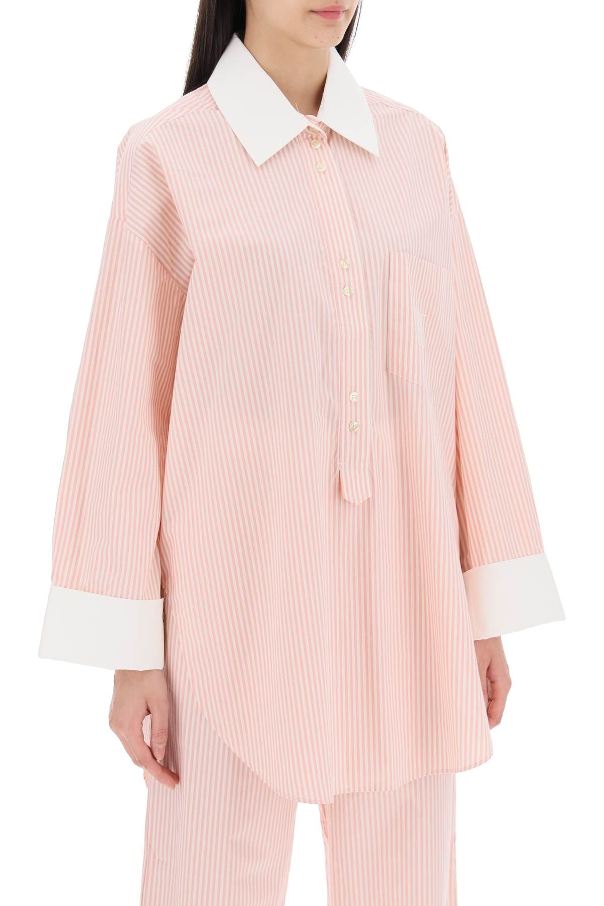 "maye Striped Tunic Style  - Rosa