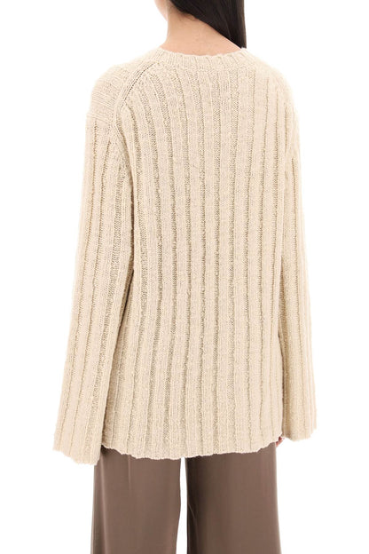 "cirra Ribbed Knit Pul  - Beige