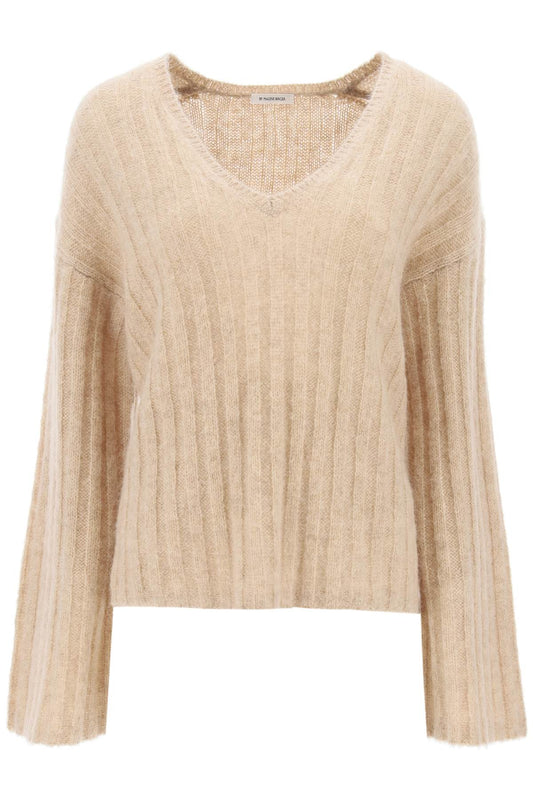 Cimone Sweater In Flat-ribbed Knit  - Beige