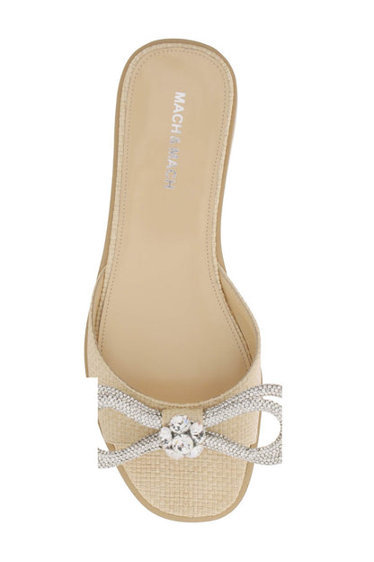 Double Bow Slides  - Beige