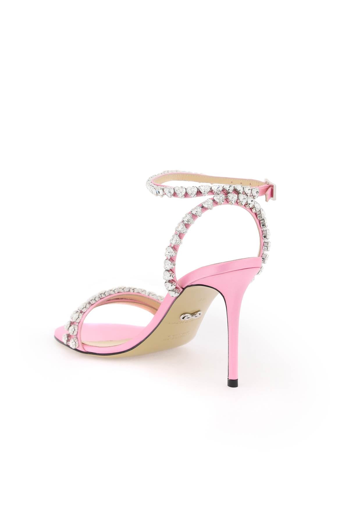 Audrey Sandals With Crystals  - Pink