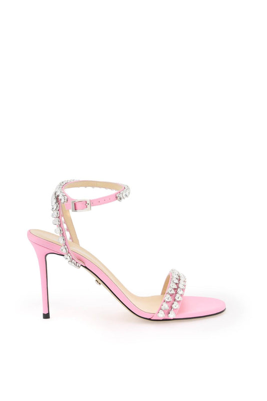 Audrey Sandals With Crystals  - Pink