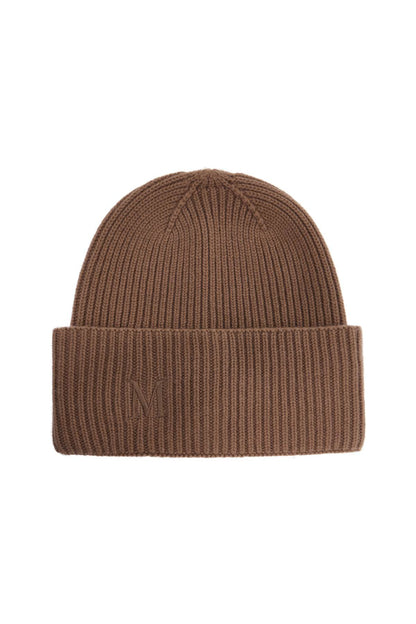 Cashmere Beanie Hat For  - Brown