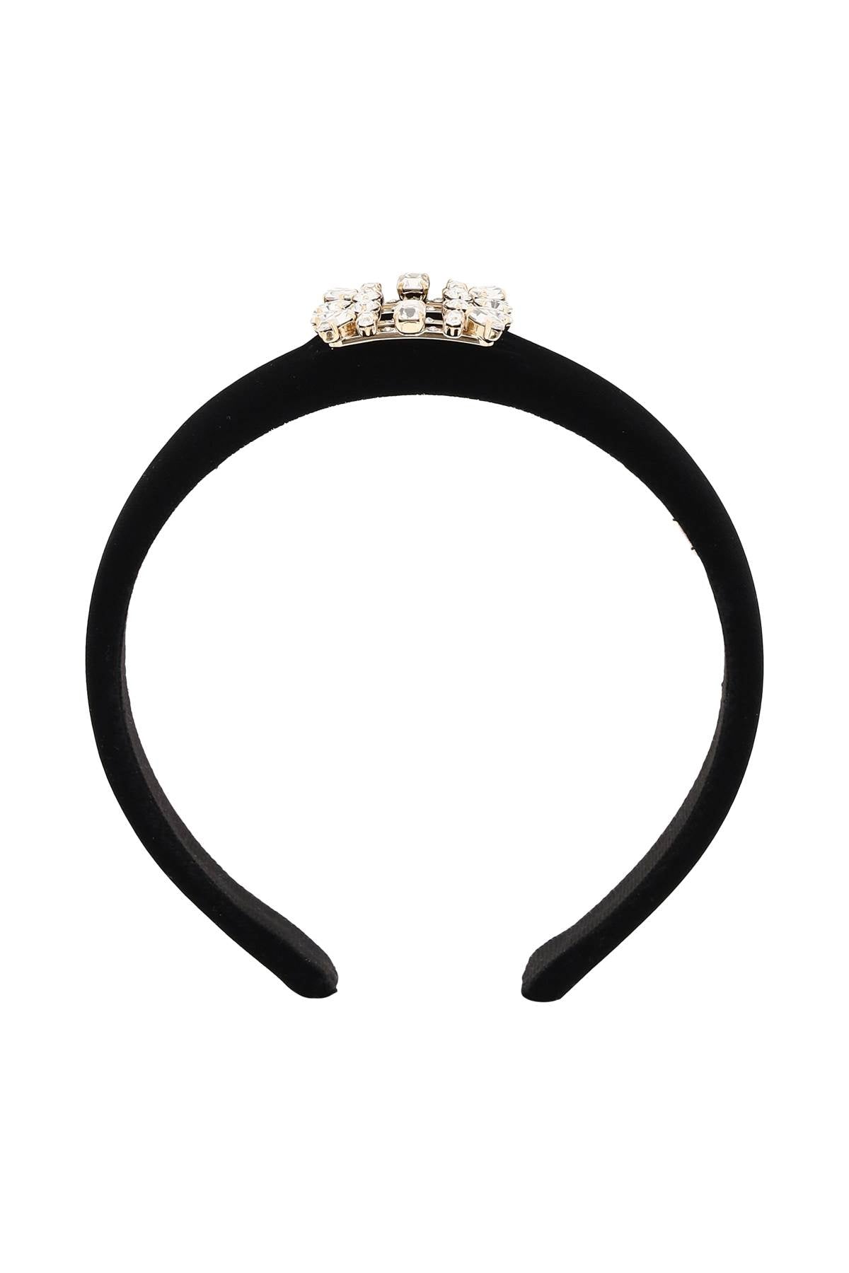 Broche Vivier Buckle Hairband  - Black