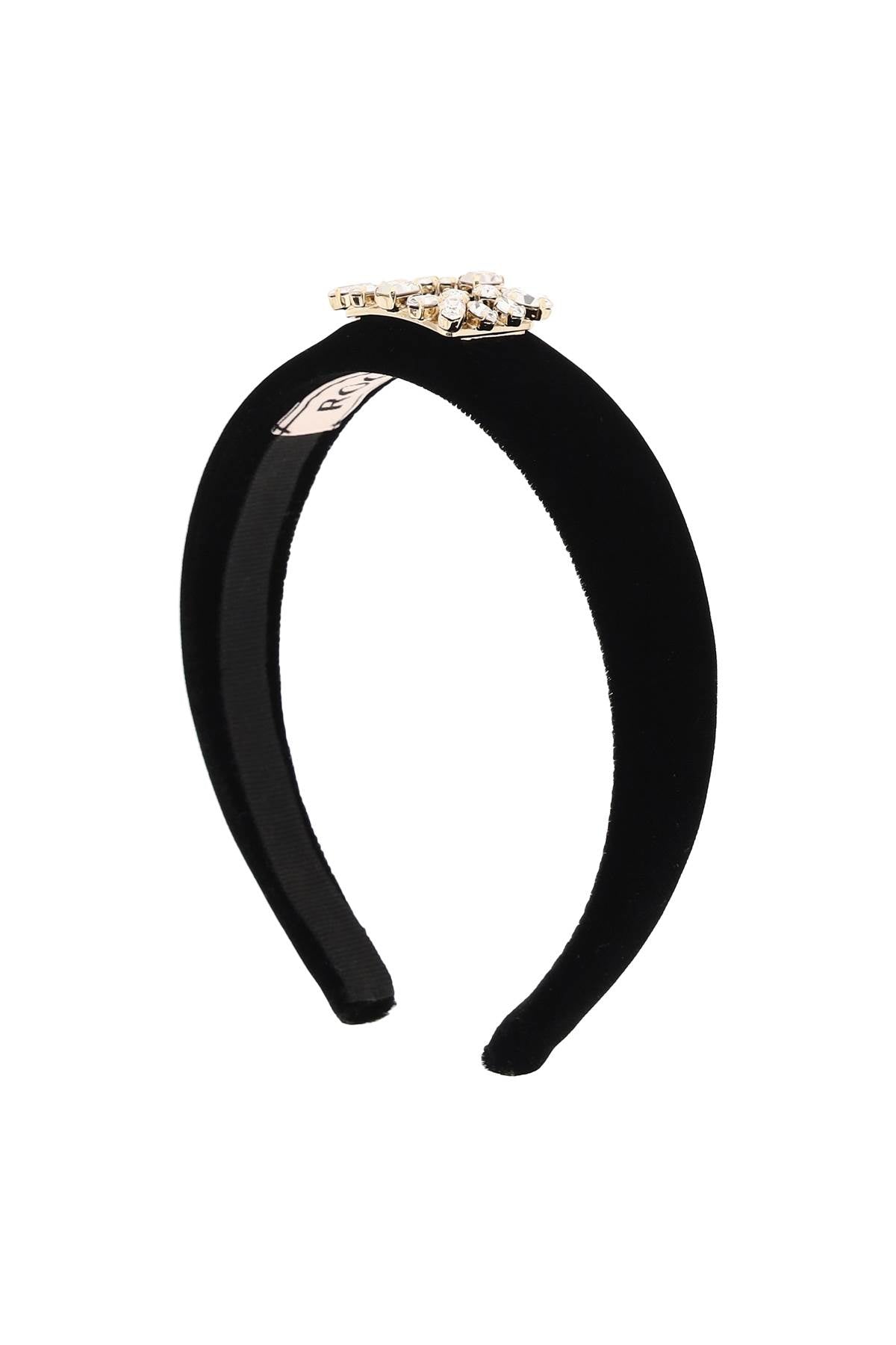 Broche Vivier Buckle Hairband  - Black