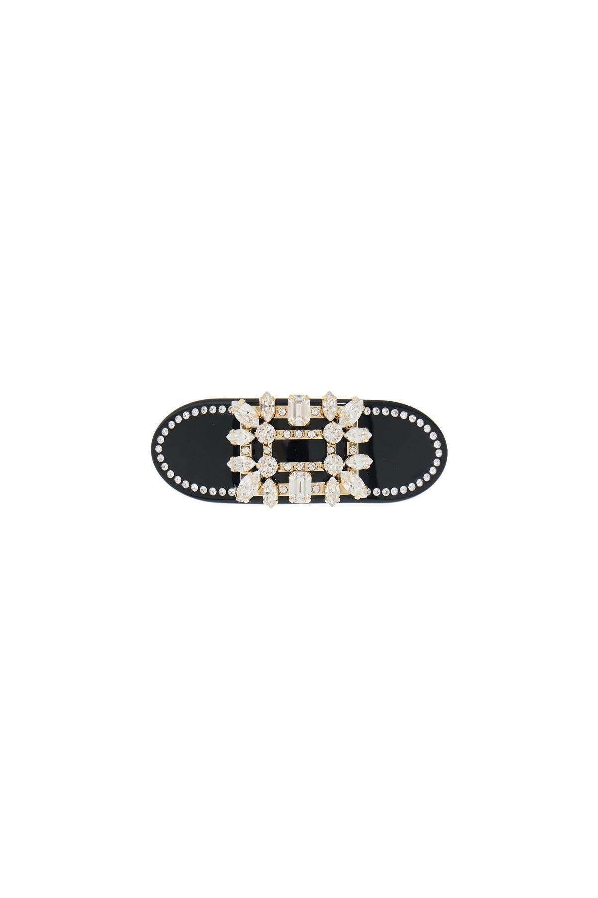 Hair Clip Buckle Brooch Vivier  - Black