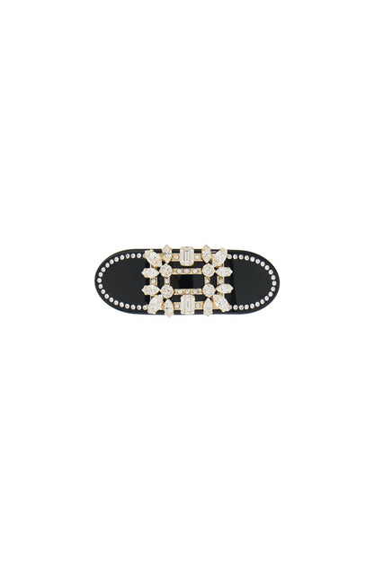 Hair Clip Buckle Brooch Vivier  - Black