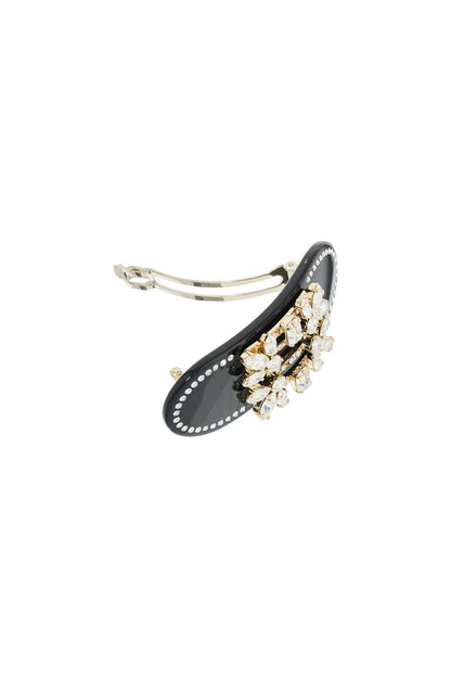 Hair Clip Buckle Brooch Vivier  - Black