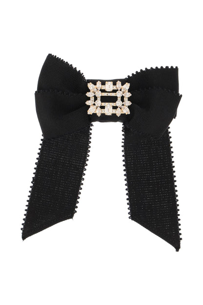 Broche Vivier Buckle Hair-clip  - Black