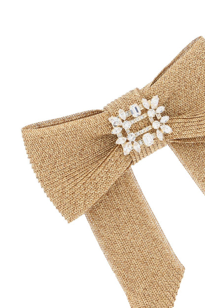 Hair Clip With Buckle Broche Vivier  - Beige